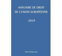 Annuaire de droit de l'Union européenne 2019 (2019)