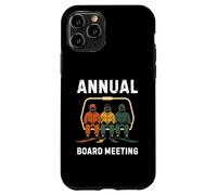 Annual Board Meeting Snowboard Dad Skiing Funny Snowboarding Case for iPhone 11 Pro