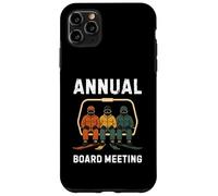 Annual Board Meeting Snowboard Dad Skiing Funny Snowboarding Case for iPhone 11 Pro Max