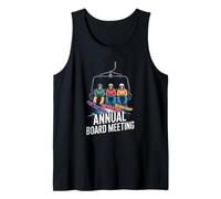 Annual Board Meeting Snowboard Ski Snowboarding Tank Top