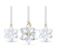 Swarovski Annual Edition 3D Ornament Set 2026 5731943 - Unisex - Glass Gold/Transparent