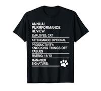 Annual Purrformance Review Funny Cat Lover Humor T-Shirt