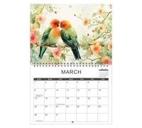 Annual Wall Calendar, 2025 Monthly Wall Calendar - Aesthetic - Hanging Organization & Planning Products to Write Down Notes, Ideas, Meetings