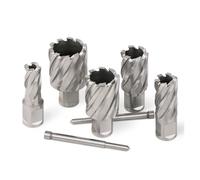 Annular Cutters 12-60mm HSS Annular Cutter Core Drill Bit 19mm Weldon Shank Hollow Hole Saw For Metal Steel Aluminum Copper Cutting(29mmX25mm)
