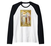 Annunciation Blessed Mother Mary St Gabriel Luke Catholic Raglan Baseball Tee
