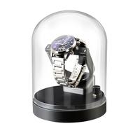 Annuod Single Automatic Watch Winder, Self Winding Rotator with Glass Cover & 4 Rotation Modes, Intelligent, Silent Operation & Anti-Magnetic, for Men and Women Watches