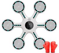 Annuod Upgraded Smart Boxing Trainer: Soft Musical Punching Target with Adjustable Height, Educational Counting Game, Fun Indoor Activity for Children, with 1 Pair of Adult Gloves