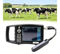 Annuod Veterinary B-Ultrasound Scanner Kit, Rechargeable Wireless Ultrasound Machine with Rectal Linear Probe Waterproof &Carrying Case,for Pregnancy Test of Farm Animals Cow/Horse