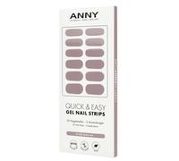ANNY Gel Nail Strips - UV Nail Foil for Sticking with UV Lamp, Durable & Splinter Free, Easy to Use, Colour: Dusty Rose - Steamed Dusky Pink - No. 20
