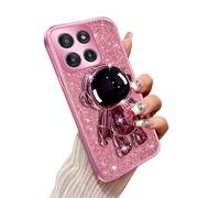 Annyojo Astronaut Holder Phone Case for Motorola Moto Edge 5G 2025 (Rose Gold)