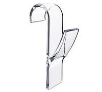 Annyswit 10 Pcs Transparent Round Radiator Hooks, Movable Over Radiator Towel Rail Hooks, Radiator Towel Rail Hanger Hook, All Standard 2.5cm Radiators