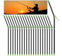 Annyswit 20 Pcs Anti Tangle Fishing Boom Tube with Snaps Fishing Balance Connector Fish Tackle Feeder Boom for Sea Beach Boat Carp Fishing Separate Main & Branch Lines to Prevent Entanglement