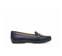 Annytah Leather Breathable Loafers Navy Blue