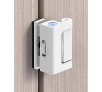 Anobeyi Portable Door Reinforcement Lock for Travel & Home, No Screws Instant Install Safety Lock for Inward Swing Front Door, Hotel, Apartment - Extra Latch from Inside Withstand 800lbs (White-1PC)