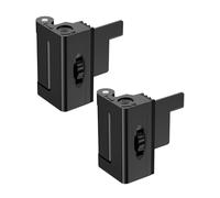 Anobeyi Portable Door Reinforcement Lock for Travel & Home, No Screws Instant Install Safety Lock for Inward Swing Front Door, Hotel, Apartment - Extra Latch from Inside Withstand 800lbs (Black-2PCS)