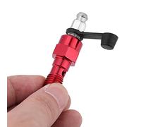 Anoded M10x1.0mm Motorcycle Banjo Bolzenblood Blood Nipple with Dust Cap, Ideal for Air Problems, for -mechanics (Red)