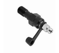 Anoded M10x1.0mm Motorcycle Banjo Bolzenblood Blood Nipple with Dust Cap, Ideal for Air Problems, for -mechanics (Black)