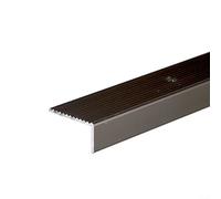 ANODISED Aluminium Anti Non Slip Stair Edge Nosing Trim 900mm x 20mm x 40mm A33 Brown
