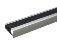 Anodised Aluminium Anti Non Slip Stair Edge Nosing Trim 900mm X 41mm X 26,6mm A44 Silver