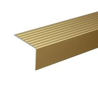 ANODISED Aluminium Anti Non Slip Stair Edge Nosing Trim 900mm x 65mm x 42mm A32, Gold