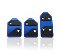 Anodised Aluminium Foot Pedal Set 3PCS Black Red Blue(Bule)