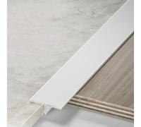 Anodised Aluminium Threshold Strip, 100cm X 3Pcs Floor Transition Strips, Available In Multiple Finishes, Floor Door Divider Strip Ideal For Floor Trim And Edging(White,5cm)