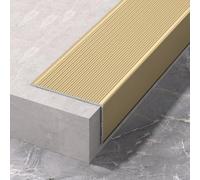 Anodized Aluminum NonSlip Stair Nosing SelfAdhesive AntiSlip Step Edge Protector Flexible Rubber Tread Trim for Outdoor Steps130cm Length