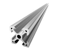 Anodized Aluminum Profile 1pc 2020 V Slot Anodized Aluminium Profile, Length 100-1000mm Silver Extrusion Linear Rail for 3D Printer(550mm)