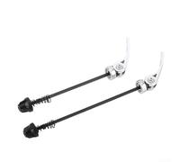 Anodized Aluminum Skewer Set for 100mm Front and 135mm Rear Hollow Axle Bike Hubs Supporting Mountain Road and Commuter Bicycles (Silver)