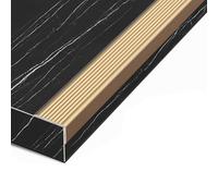 Anodized Aluminum Stair AntiSlip Nosing Trim Waterproof Edge Strip for Indoor & Outdoor Steps 70x30mm (2.8x1.2in) Safety & Durability for Home & Business