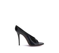 Anok Leather Sandals - female - Amina Muaddi - Pumps - Black - 6 UK - Shoes 6 UK