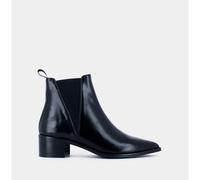 Anoki Leather Chelsea Boots with Pointed Toe Black