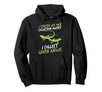 Anole Lizard Lover | Green Anole Reptile Keeper Nature Fan Pullover Hoodie