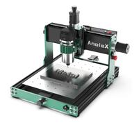 AnoleX CNC Router Machine 3030-Evo Max, All-Metal XYZ Axis Dual Steel Linear Guides with 800W Trimmer Router, Ideal for Cutting Aluminum, Brass, Stainless Steel, Wood, Acrylic, MDF, Plastics