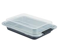 Anolon 52837 Advanced Bakeware Cake Pan, Steel, Gray