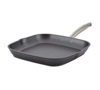 Anolon Accolade Forged Hard Anodized Nonstick Square Grill Pan/Griddle with Spouts, 11 Inch - Moonstone Gray