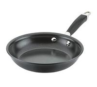 Anolon Advanced Home Hard Anodized Nonstick Frying Pan, 8.5 Inch - Small Non Stick Egg Pan, Durable Nonstick Skillet - Onyx