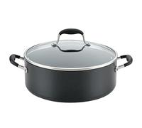 Anolon Advanced Home Hard-Anodized Nonstick Wide Stock Pot/Stockpot (7.5-Quart, Onyx)