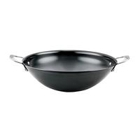 Anolon EverLast N2 Carbon Steel Wok Pan, Induction Wok, 14-Inch, Black