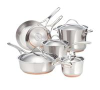 Anolon Nouvelle Copper Stainless Steel 10-Piece Cookware Set