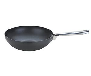 Anolon Professional Stirfry-26cm-Premium Non Stick Stir Fry pan Aluminium Cookware - Oven and Dishwasher Safe, Hard-Anodized Aluminum, Black, 46 x 26.5 x 8 cm