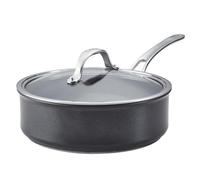 Anolon X Seartech Black Round Aluminium Induction Suitable Dishwasher Safe Non-Stick Saute Pan With Lid