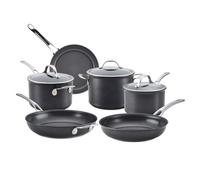 Anolon X Seartech Black Round Aluminium Induction Suitable Non-Stick Cookware Set Pack Of 6
