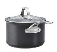 Anolon X Seartech Black Round Aluminium Induction Suitable Non-Stick Saucepan With Lid 18Cm