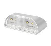 Anomat Keyhole Light for Door, Motion Sensor LED Night Light, Battery Powered Stick On Door Lock Light for Front Door, Closet, Cabinet, Stairway, Silver