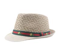 Anomidry Panama hat for Men Summer Dad Jazz Hat Outdoor Casual Breathable Sun Hat, Four Colors, Gift for Dad's Boyfriend(Color:A,Size:21.2inch)