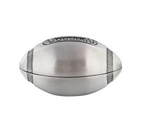 Anomidry piggy banks Metal crafts rugby ball money box, antique zinc alloy creative ornaments and children's gifts