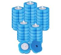 ANOMM 36Pcs Disposable Toilet Brush Replacement Head, Deep Cleaning Toilet Wand Disposable Refills with Cleaning Fluid, Disposable Replacement Head For Toilet wand(Blue -Ocean Fresh Scent)