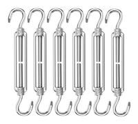 ANOMM 6PCS M5 Turnbuckle Wire Tensioner, 304 Stainless Steel Adjustable