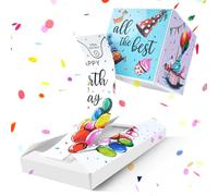 ANOMM Pop Up Birthday Card, Exploding Confetti Birthday Card, Folding Surprise Explosion Box, Funny 3D Birthday Card Mystery Box for Husband, Wife, Colleagues, Family, Kids Party Surprise
